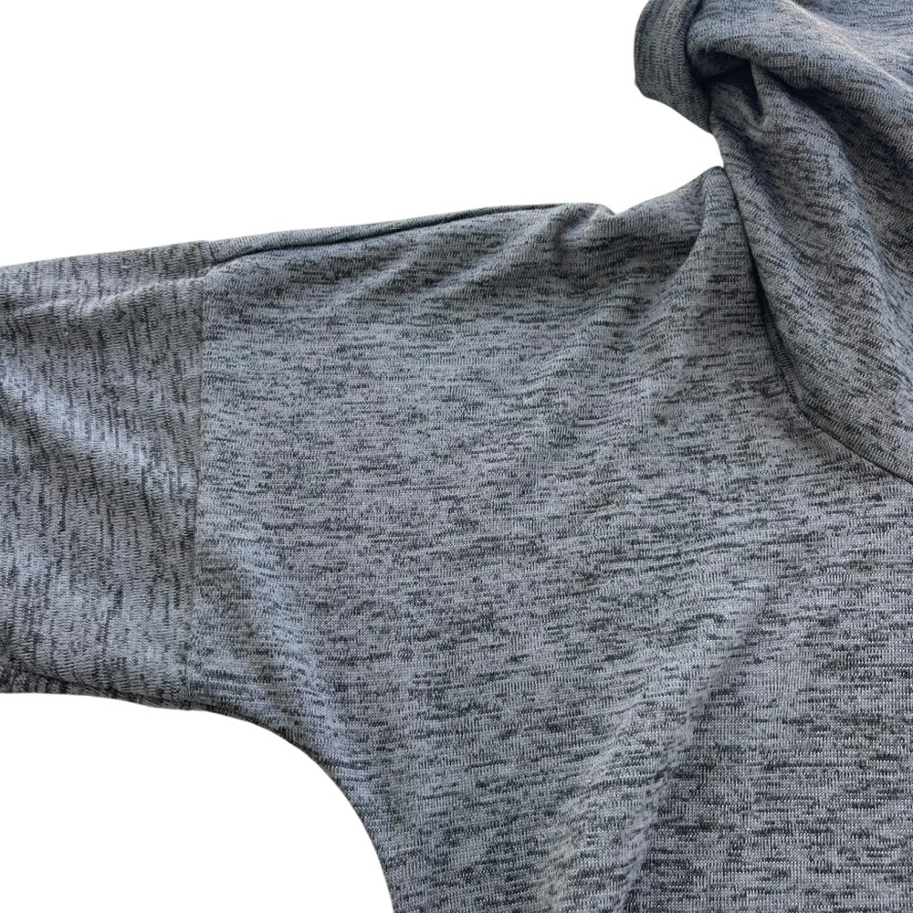 Athleta Womens S Charcoal Heather Batwing and Robin Cowl Neck Sweatshirt #918996 - Picture 7 of 14